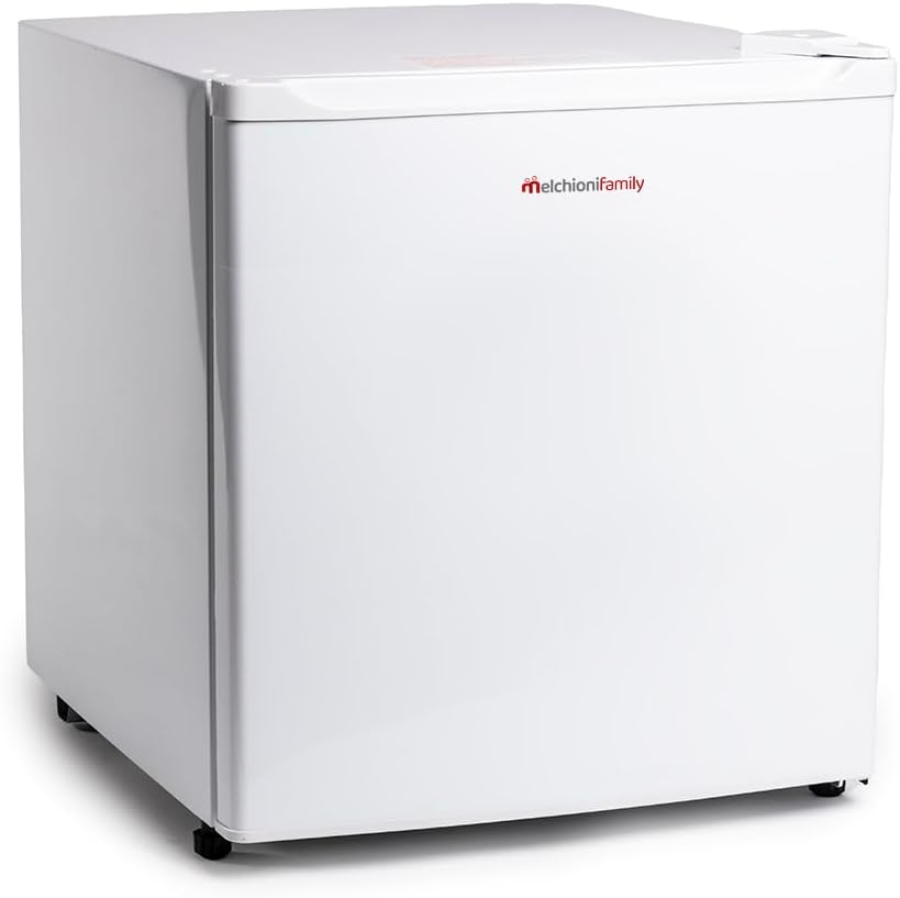 Melchioni ARTIC47LT Mini frigo bar con congelatore, Silenzioso, 46L, Compressore e freezer, Frigorifero piccolo portatile da camera, Frighetto per ufficio, BB, Hotel