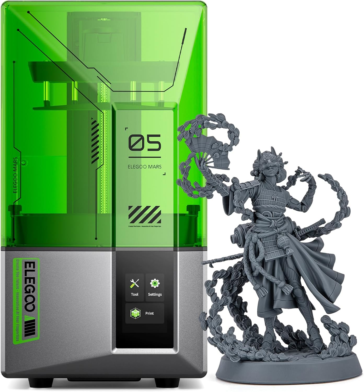 ELEGOO Marzo 5 Stampante 3D LCD 4K MSLA 6,6 livellamento automatico, stampa rapida 70 mm/h, sensore intelligente, protezione contro il surriscaldamento