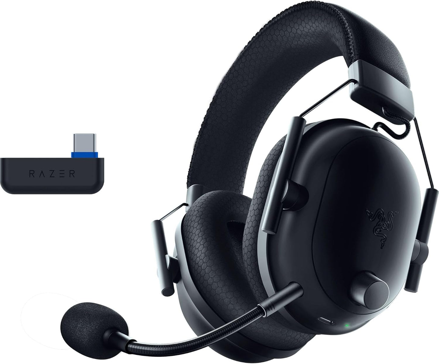 Razer Blackshark V2 Pro (Playstation) - Cuffie E-Sport Wireless per PS5 (Driver TriForce da 50mm, HyperSpeed Wireless, Profilo Audio FPS, Microfono HyperClear staccabile) Nero