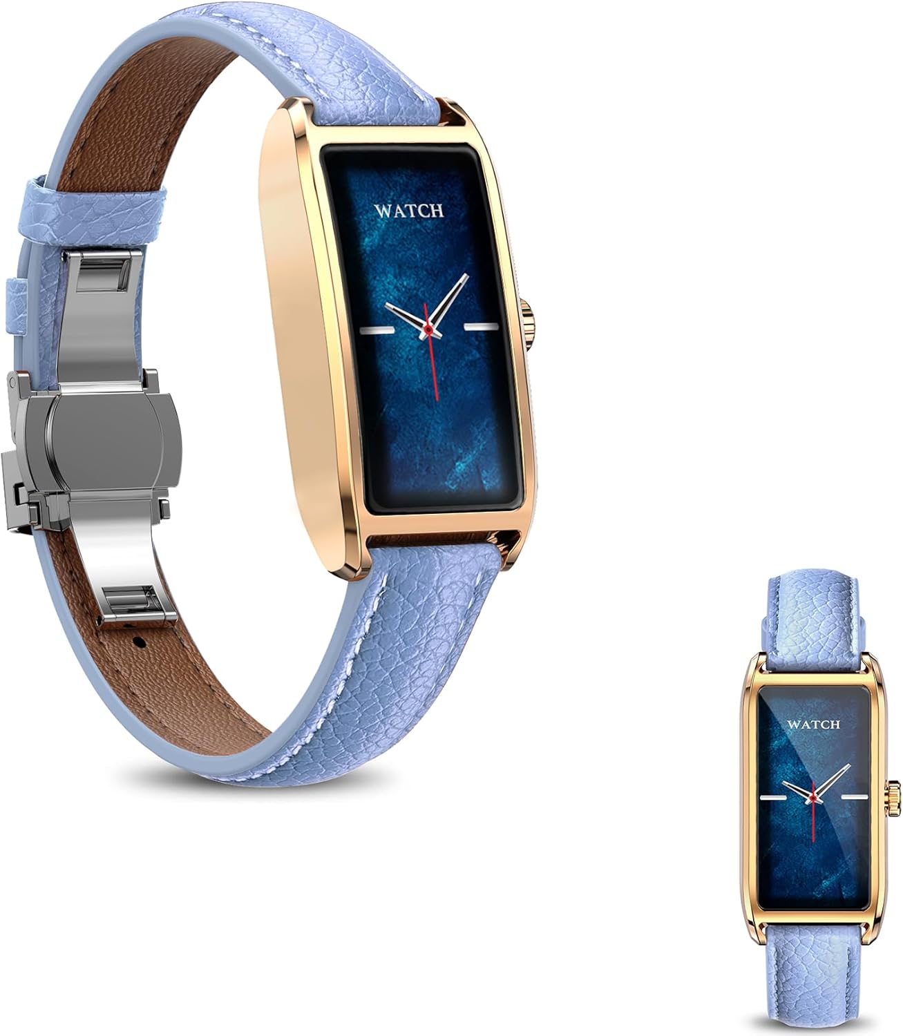 Donna,Fitness Tracker Amoled Da1,13,Fotografia Con Telecomando,Ricarica Magnetica,Supporto Per Più App,Registrazione Del Ciclo Mestruale,Ip68,12 Modalità Sportive (Blu)