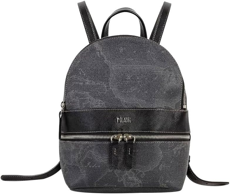 Alviero Martini Zaino Donna Geo Black Con Logo Nero 1P*D098 6426 Ecopelle